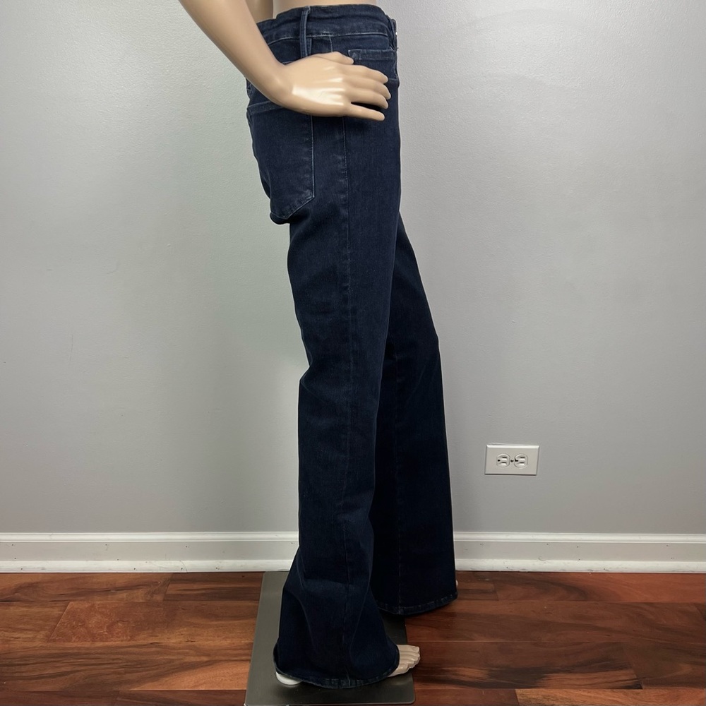 FRAME DARK WASH FLARE JEANS - Picture 6 of 10
